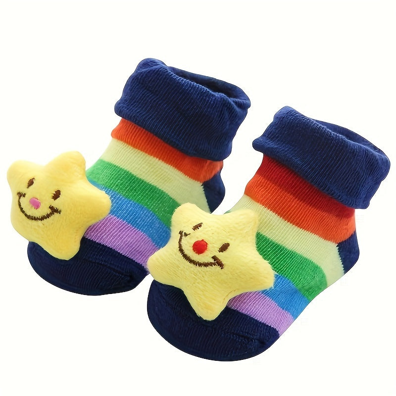 1 Pair Cute Cartoon Youngsters' Socks - Anti-Slip Floor Socks for Toddlers