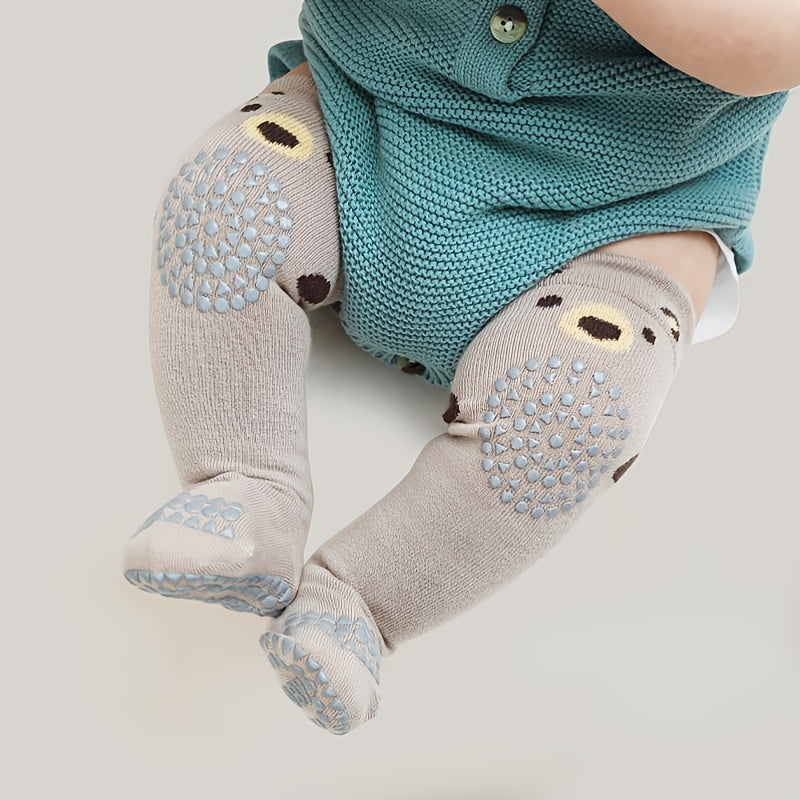 1 Pair Baby Socks - Winter Cartoon Animal Graphic Anti-Slip Stockings for Babies