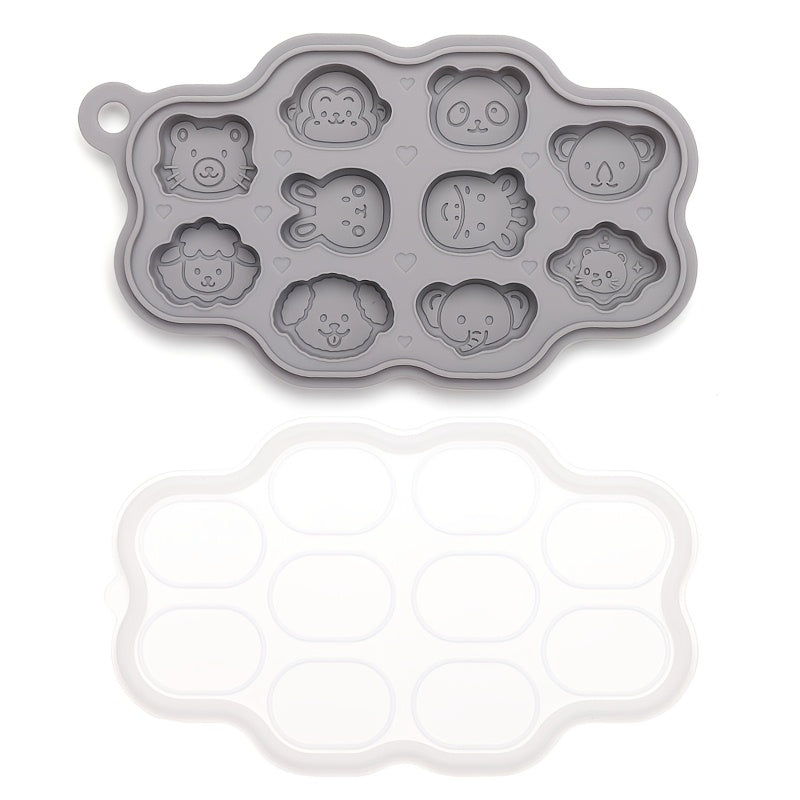 Baby Food Storage Container, BPA-Free Silicone Freezer Tray with Clip-On Lid for Breast Milk & Homemade Food Storage, Ideal for Vegetable & Fruit Purees