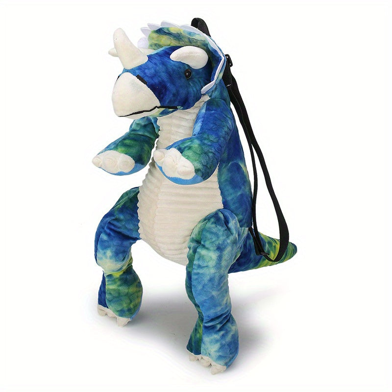 Youngsters’ Dinosaur Backpack – Adorable T-Rex & Triceratops Plush Designs, Lightweight Corduroy with Adjustable Straps, Zip Closure, and Nylon Lining – Ideal for Parties and Everyday Fun - Kidzy Market