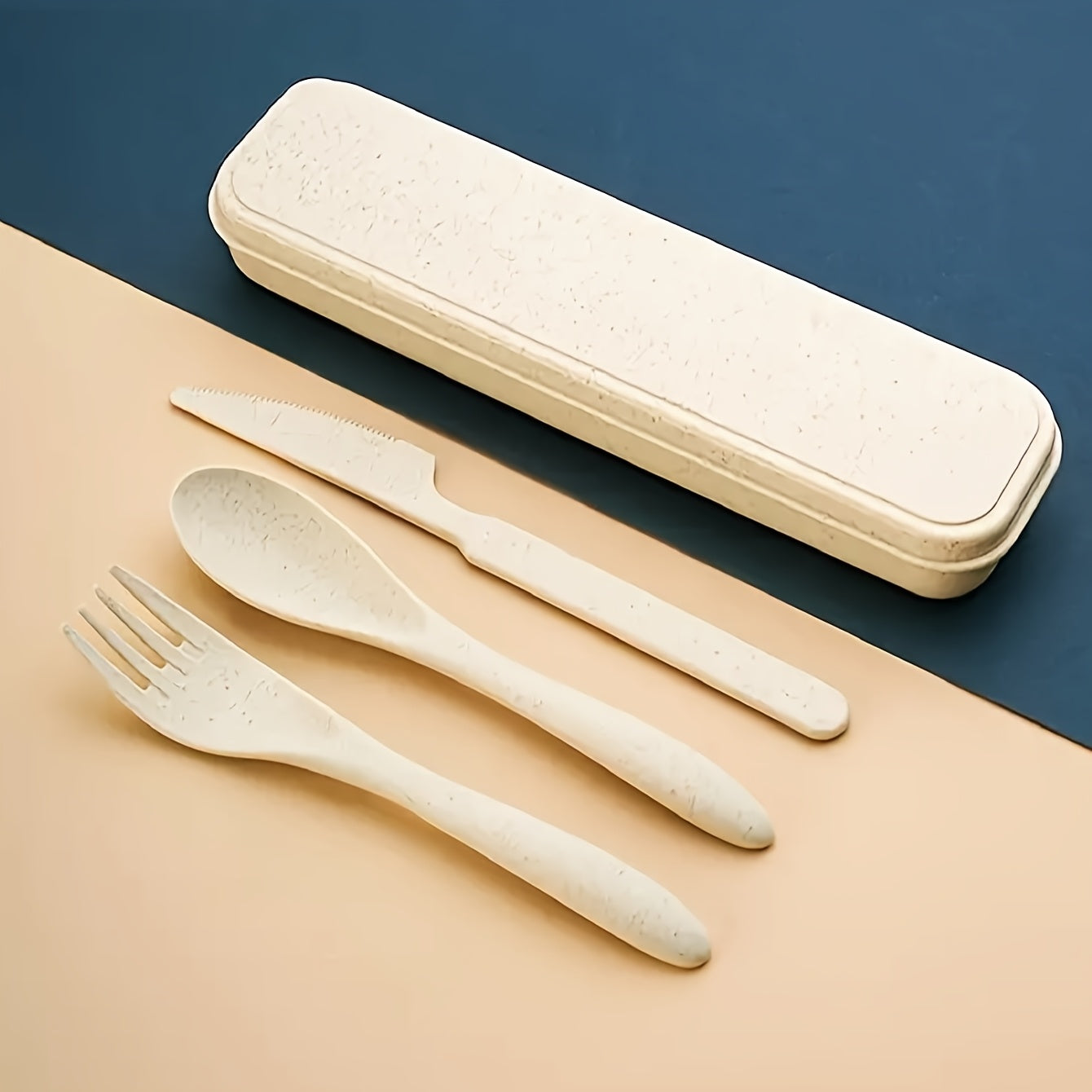 3PCS Portable Cutlery Set – Compact Knife, Fork & Spoon Combo, Lightweight & Travel-Friendly, Perfect for Students & Everyday Use