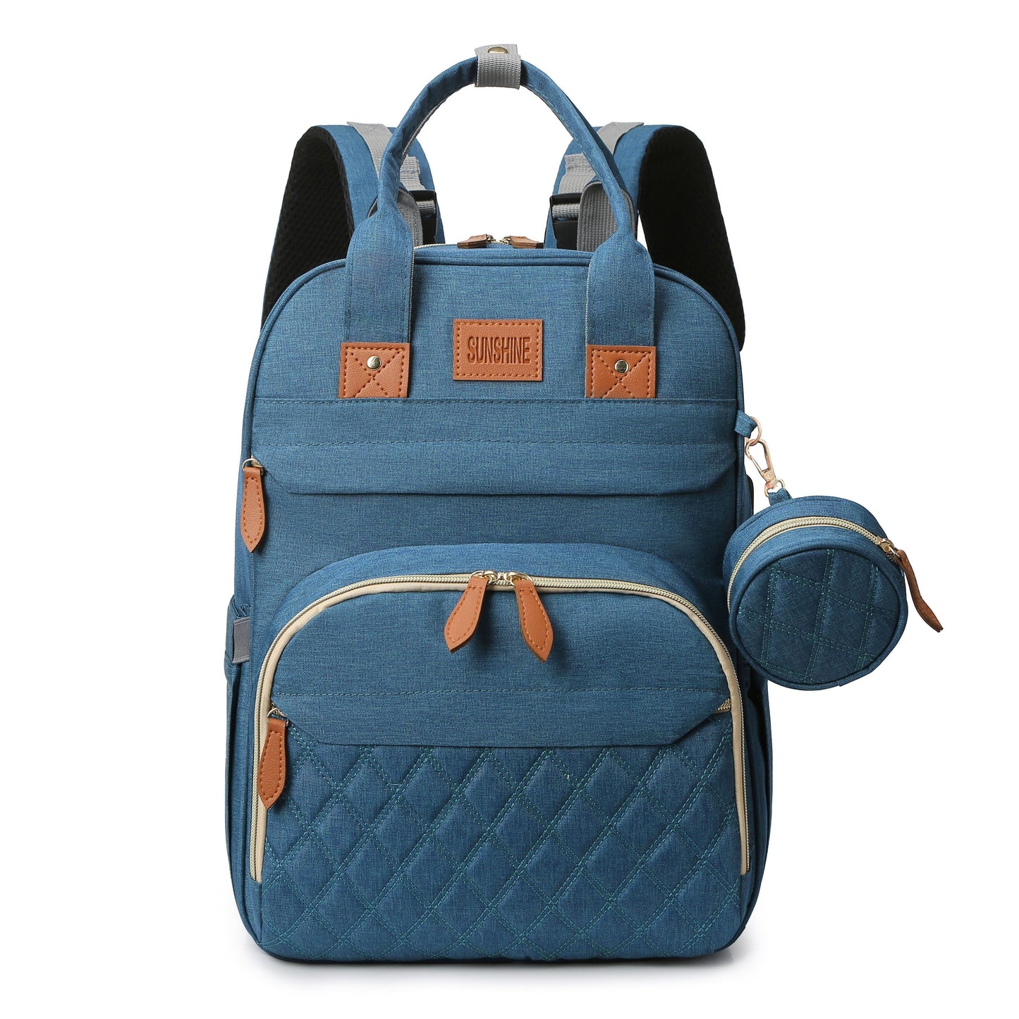 Lamroro Diaper Bag Backpack with Changing Pad – Multi-Functional Travel Baby Bag with USB Charging Port, Waterproof Polyester, Zipper Closure & Utility Pockets – Perfect for Parents, Preschool & Travel - Kidzy Market