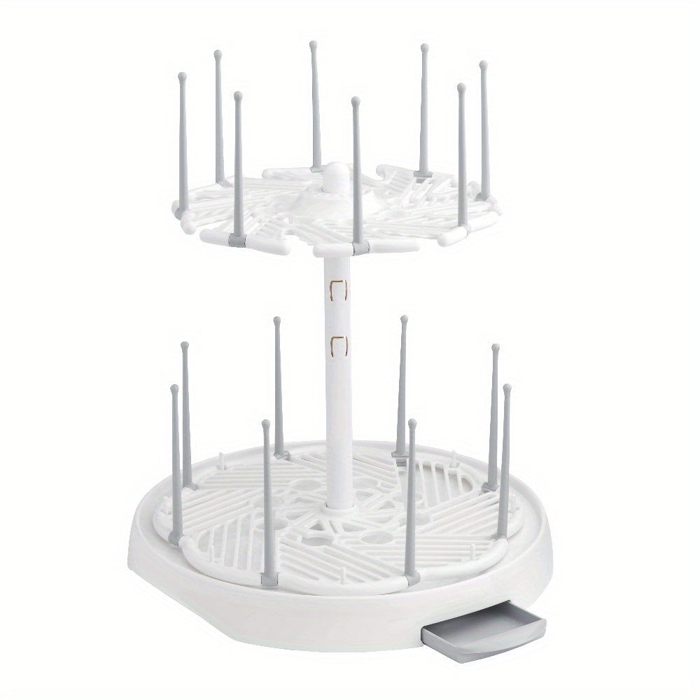 Baby Bottles and Accessories Drying Rack – Large Capacity, White