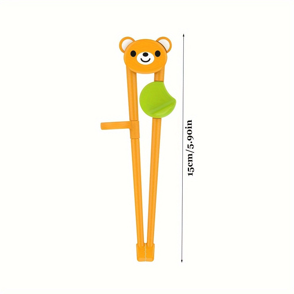 1PC Cartoon Training Chopsticks – Kawaii Learning Chopsticks Helper for Beginners, Kitchen Utensils, Apartment & College Dorm Essentials, Back to School Supplies