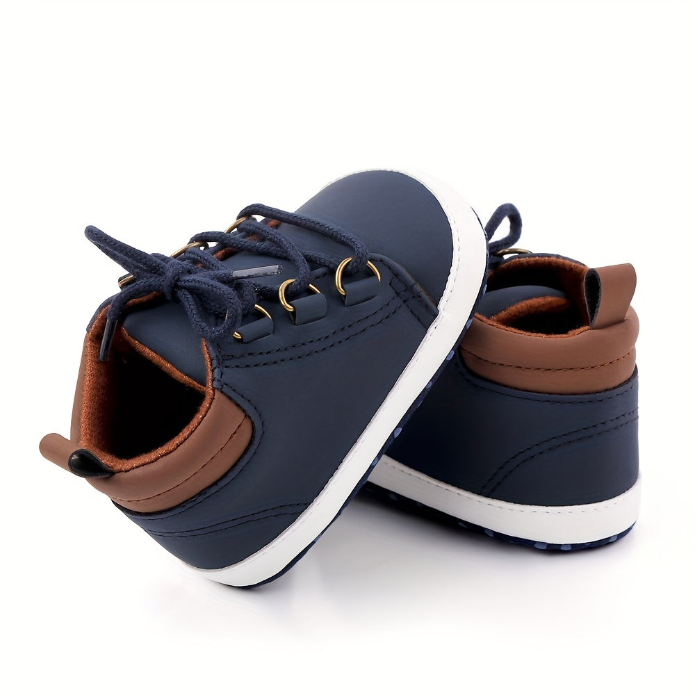 Spring and Autumn Men's High-Top Children's Shoes Soft-Soled Anti-Slip Toddler Baby Shoes