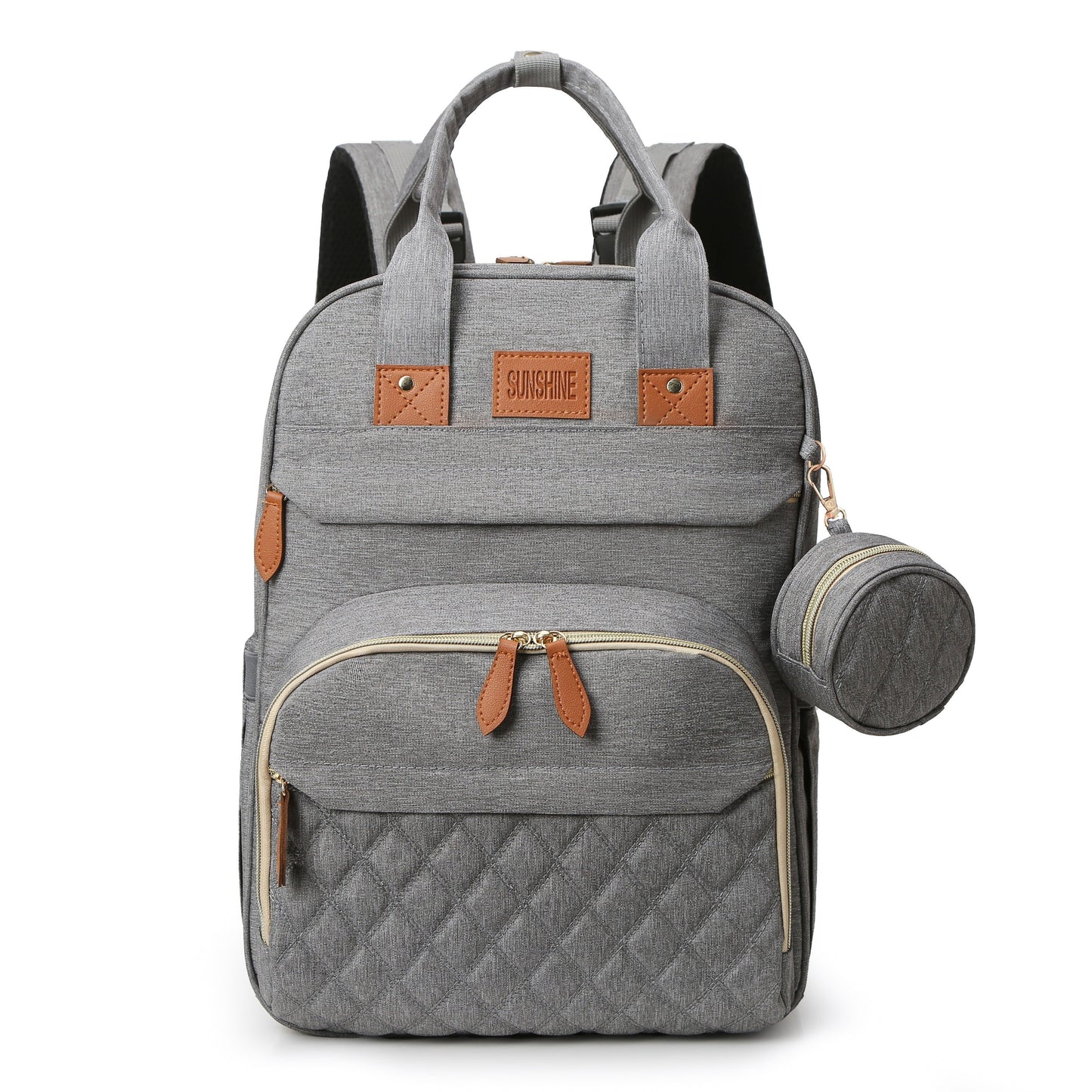 Lamroro Diaper Bag Backpack with Changing Pad – Multi-Functional Travel Baby Bag with USB Charging Port, Waterproof Polyester, Zipper Closure & Utility Pockets – Perfect for Parents, Preschool & Travel - Kidzy Market