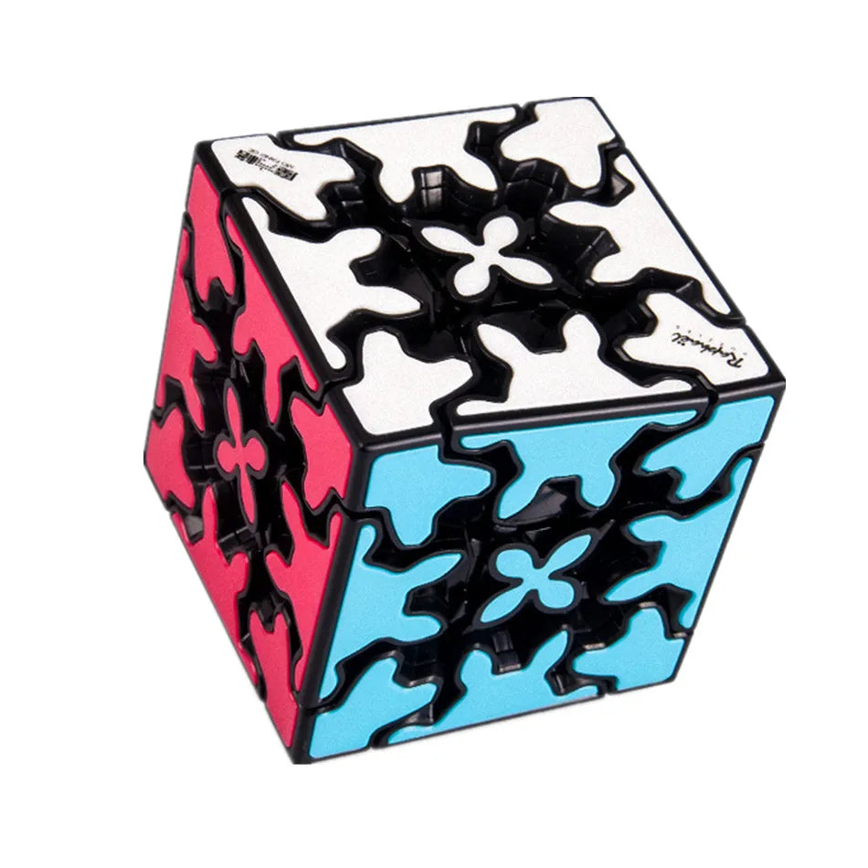 New Qiyi Gear Cube 3x3x3, Gear Cube 3x3, Pyramid, Cylinder, Sphere Speed Cubes, Educational Toy for Children & Kids Gift Toy