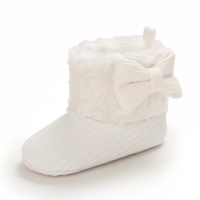 0–18M Winter Baby Snow Boots – Plush Fleece Warm Ankle Boots for Newborn Boys & Girls