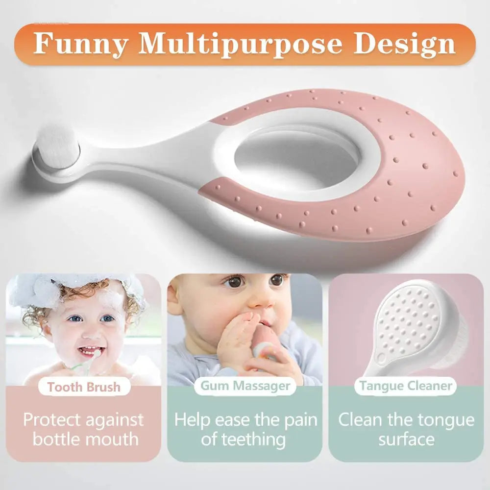 Kids Toothbrush & Toddler Toothbrush for Age Children’s Years Old - Extra Soft Toothbrush with 10000 Floss Bristles for Kids Gum Care