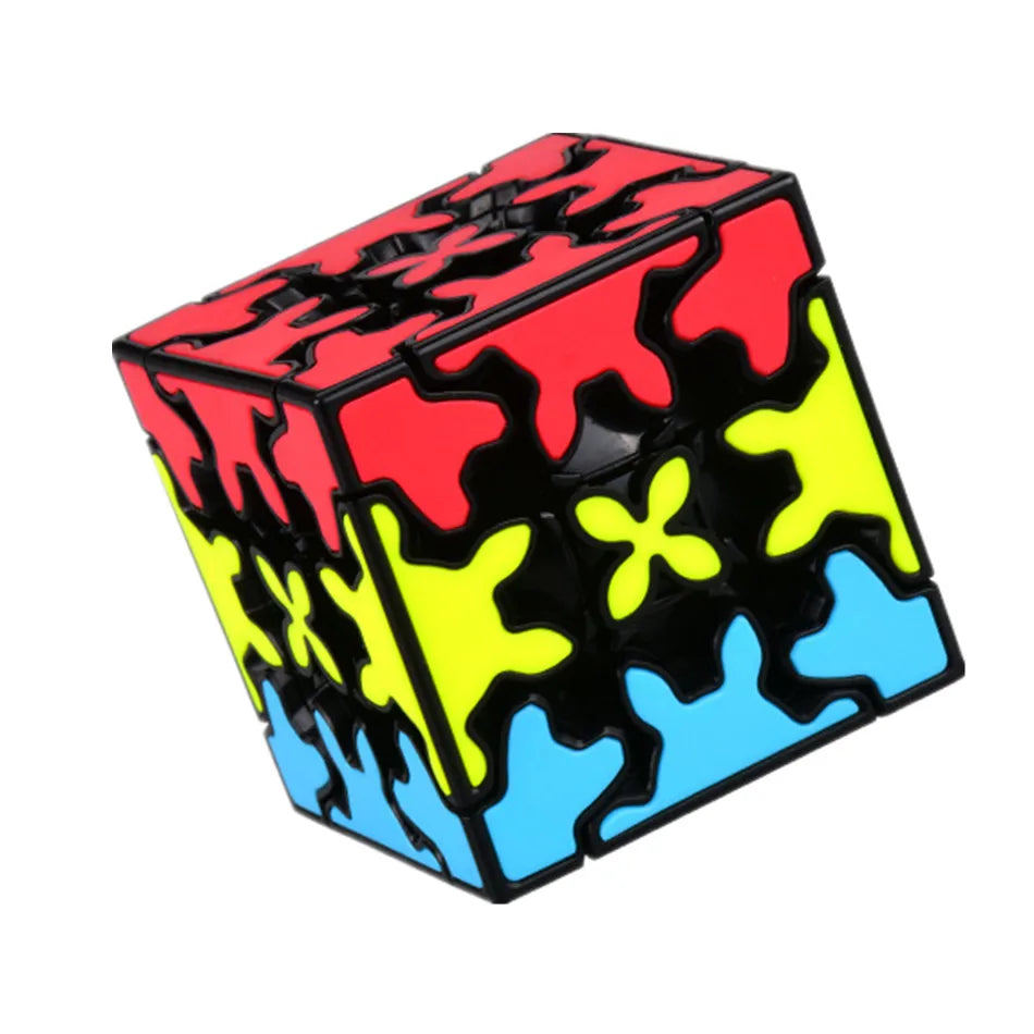 New Qiyi Gear Cube 3x3x3, Gear Cube 3x3, Pyramid, Cylinder, Sphere Speed Cubes, Educational Toy for Children & Kids Gift Toy