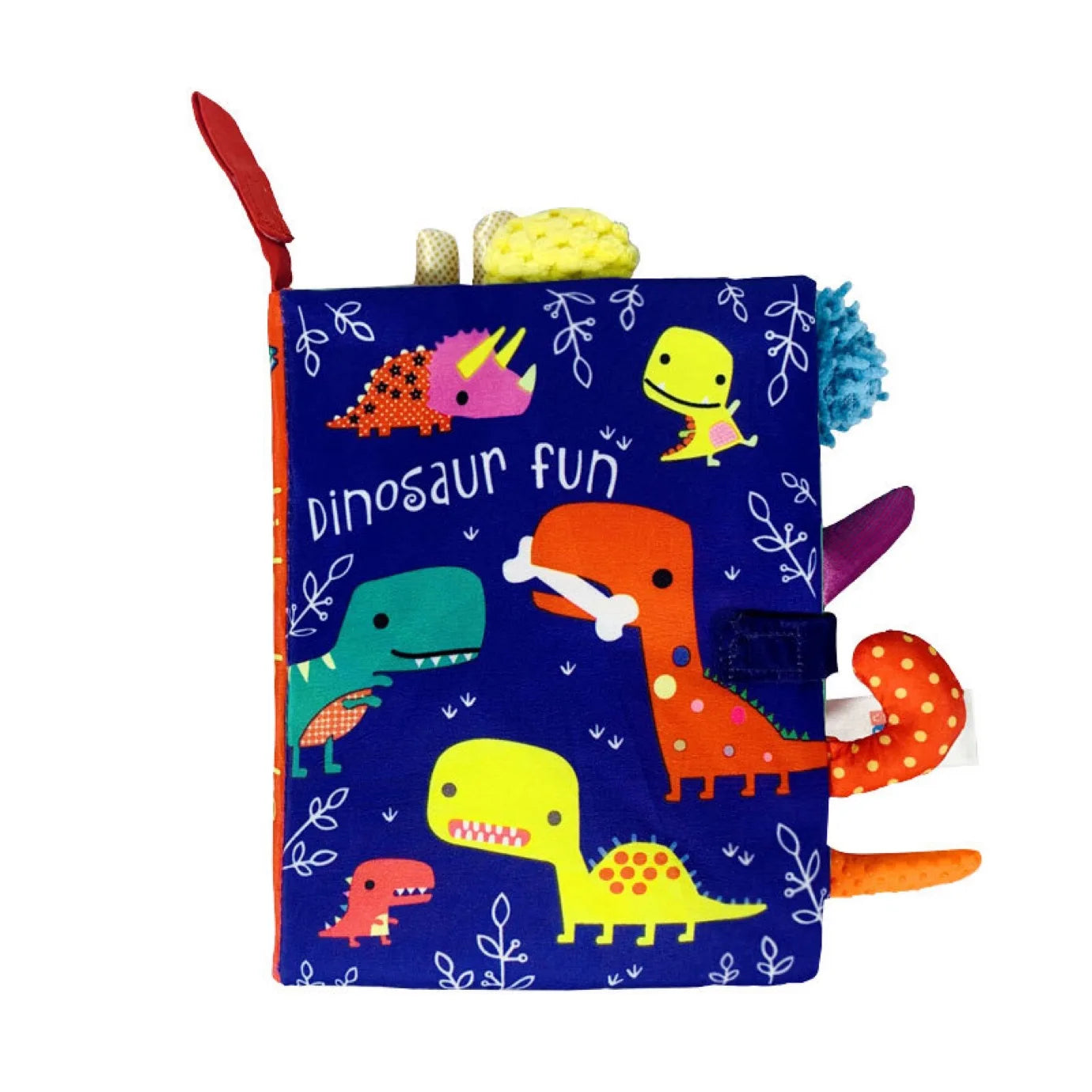 Baby Tail Cloth Book – Interactive Early Learning Toy with Sound Paper and Rattle for Ages 0–36 Months