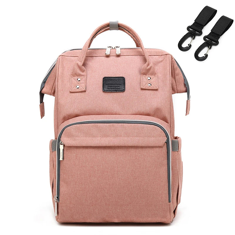 Large Capacity Waterproof Nappy Backpack – Multi-Function Travel Diaper Bag for Moms & Baby Care - Kidzy Market