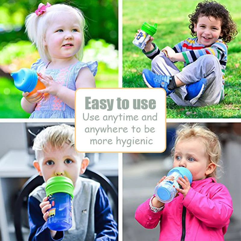 Silicon Baby Feeding Cups Lid Fashion Baby Drinkware Sippy Cups Duckbilly Cover For Toddlers & Kids Tableware