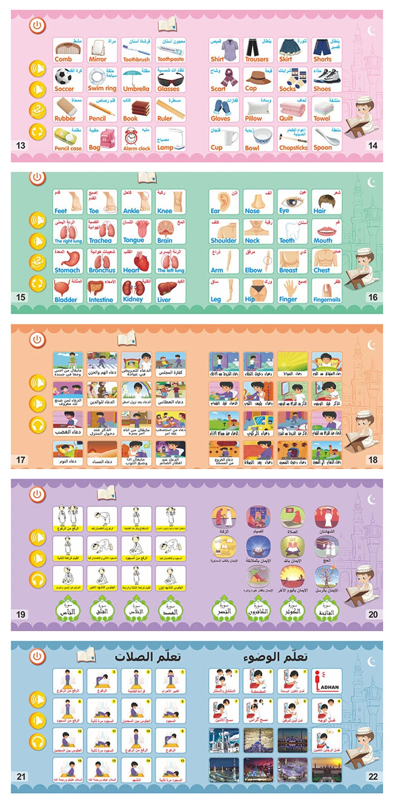 New Kids Electronic Arabic Reading Book - Multifunction Learning Book, Educational Toy