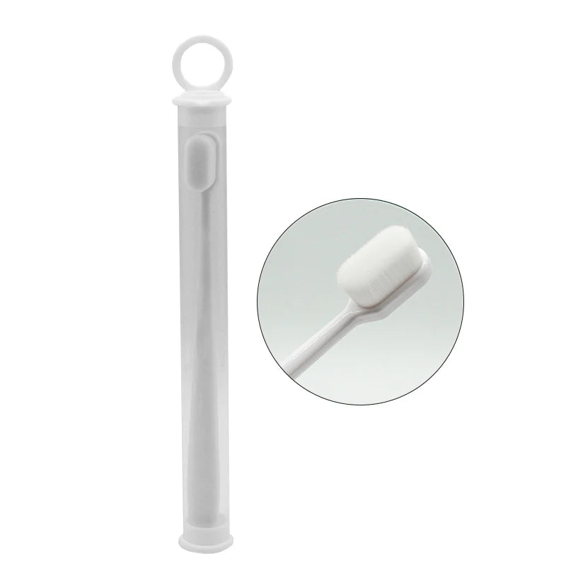 1Pc 12000 Ultra-Fine Bristles Soft Toothbrush, Portable Teeth Deep Cleaning & Whitening, Adults & Children Toothbrush
