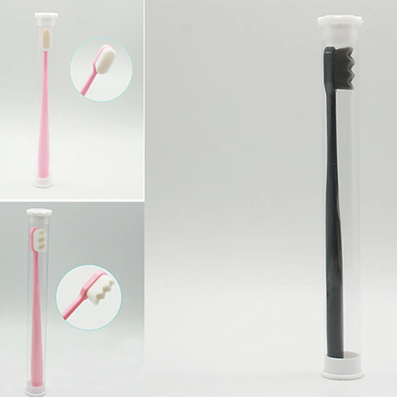 1Pc 12000 Ultra-Fine Bristles Soft Toothbrush, Portable Teeth Deep Cleaning & Whitening, Adults & Children Toothbrush