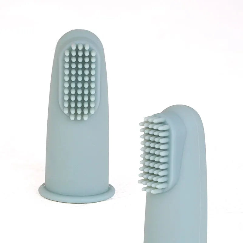 BPA Free Baby Accessories Silicone Infant Toothbrush, Kids Finger Set Toothbrush for Children Teeth Cleaning, Baby Items