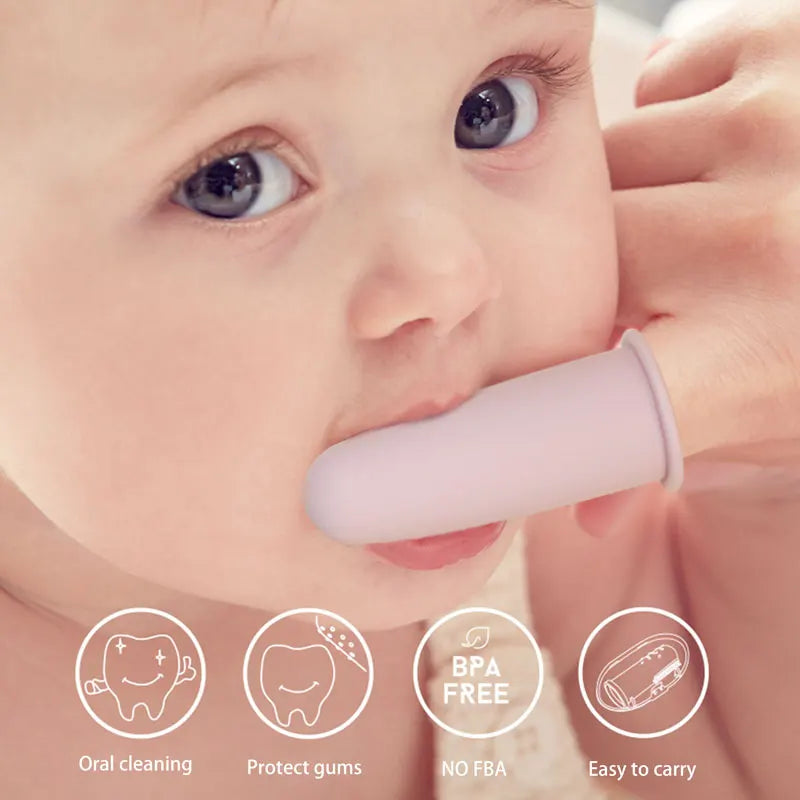 Children’s Oral Care Finger Toothbrush for Babies - Soft & Portable Travel-Friendly Health Cleaning Brush for Newborns