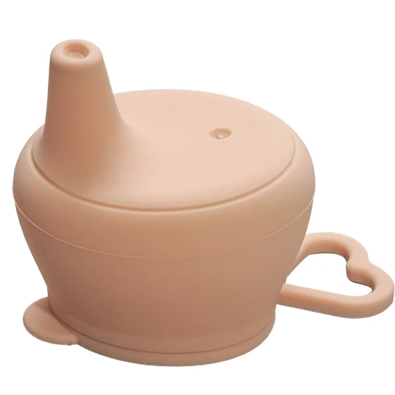 Silicon Baby Feeding Cups Lid Fashion Baby Drinkware Sippy Cups Duckbilly Cover For Toddlers & Kids Tableware