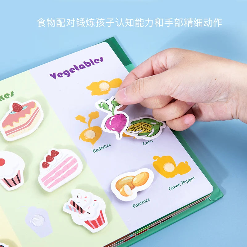Montessori Quiet Book – Animal and Number Matching Puzzle Toy for Kids