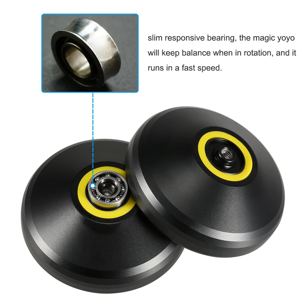 Magic Yoyo V3 - Aluminum Alloy Professional Yoyo, Responsive or Unresponsive Toy for Children