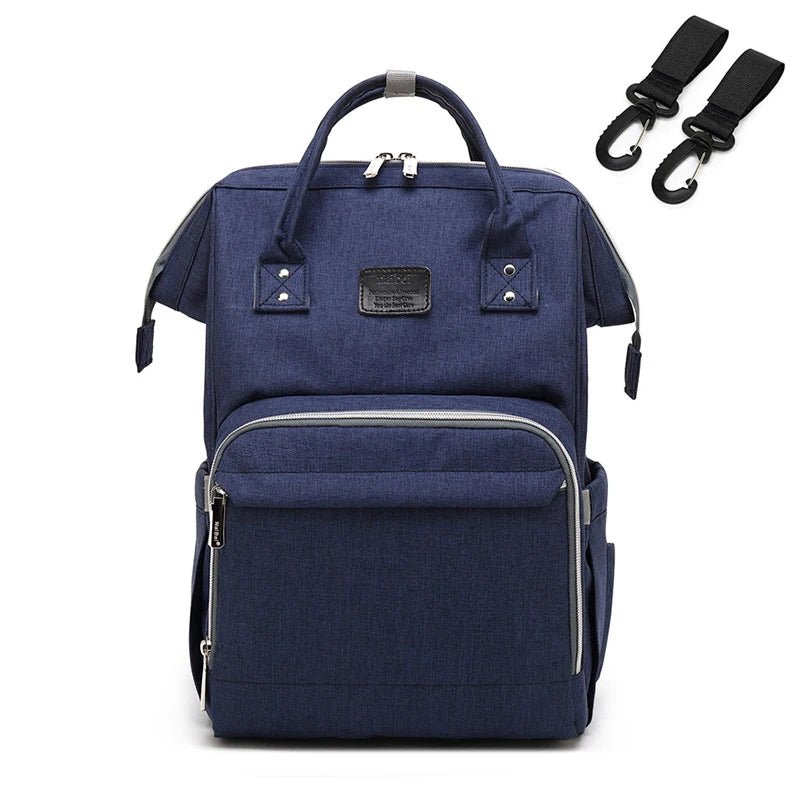 Large Capacity Waterproof Nappy Backpack – Multi-Function Travel Diaper Bag for Moms & Baby Care - Kidzy Market
