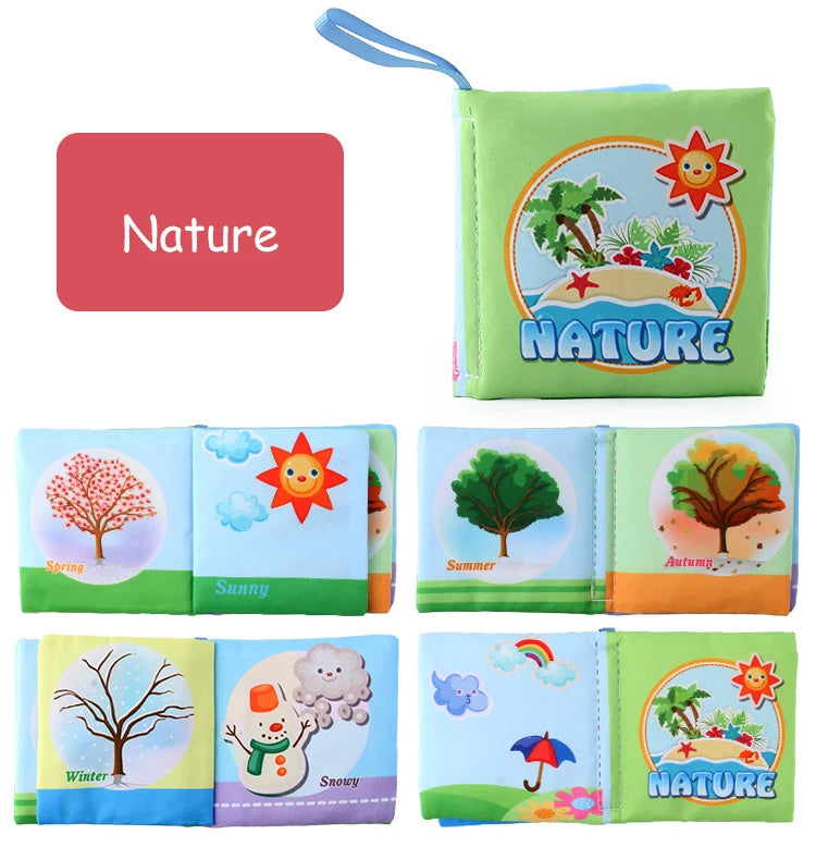 Baby Cloth Book for 0–12 Months – Soft Learning Toy for Early Cognitive Development