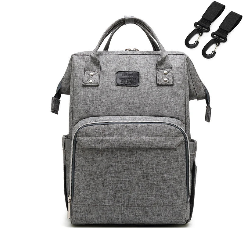 Large Capacity Waterproof Nappy Backpack – Multi-Function Travel Diaper Bag for Moms & Baby Care - Kidzy Market