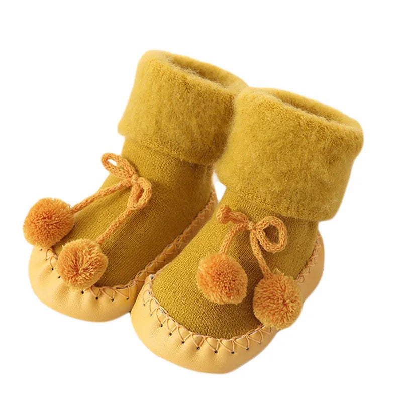Winter Baby Socks - Girl & Boy Chaussette Infant Cotton Leg Warmers | Anti-Slip Baby Step Floor Socks for Children