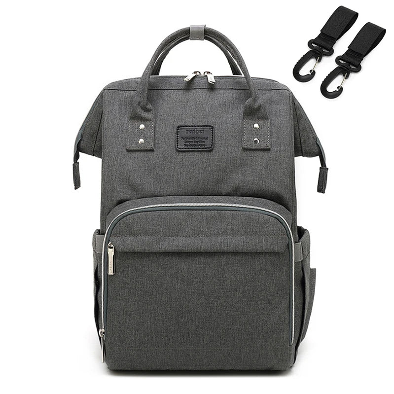 Large Capacity Waterproof Nappy Backpack – Multi-Function Travel Diaper Bag for Moms & Baby Care - Kidzy Market