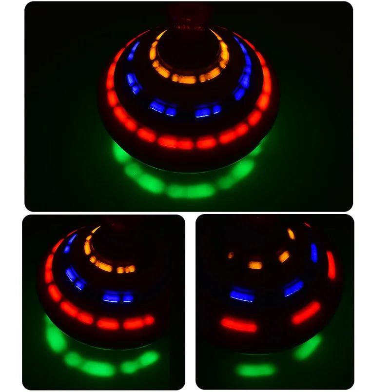Classic Magic Spinning Tops Toy with LED Light and Music (Children's Toy, 3.5 in)