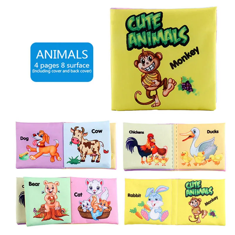 Baby Cloth Book for 0–12 Months – Soft Learning Toy for Early Cognitive Development