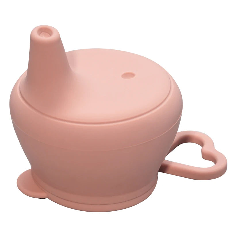 Silicon Baby Feeding Cups Lid Fashion Baby Drinkware Sippy Cups Duckbilly Cover For Toddlers & Kids Tableware