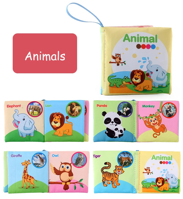 Baby Cloth Book for 0–12 Months – Soft Learning Toy for Early Cognitive Development