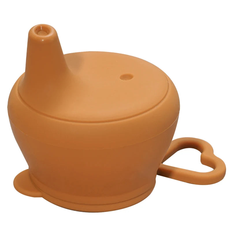 Silicon Baby Feeding Cups Lid Fashion Baby Drinkware Sippy Cups Duckbilly Cover For Toddlers & Kids Tableware