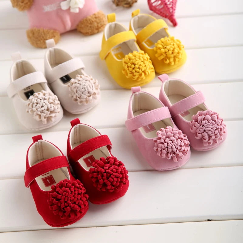 0-18 Months Newborn Baby Girl Walking Shoes – Princess Soft Bottom Anti-Drop Toddler Shoes