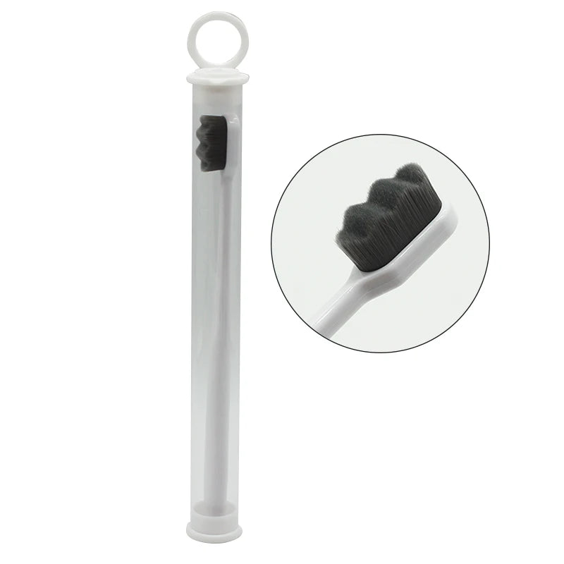1Pc 12000 Ultra-Fine Bristles Soft Toothbrush, Portable Teeth Deep Cleaning & Whitening, Adults & Children Toothbrush