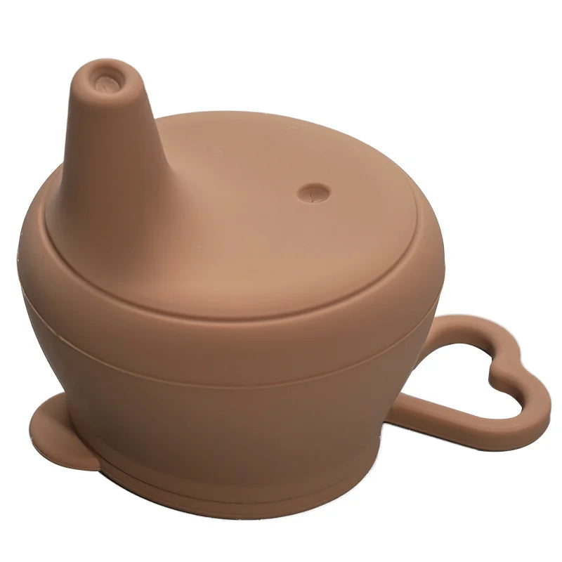 Silicon Baby Feeding Cups Lid Fashion Baby Drinkware Sippy Cups Duckbilly Cover For Toddlers & Kids Tableware