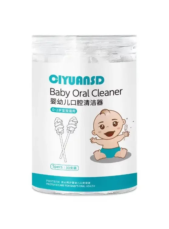 Baby Oral Disposable Cleaner - Newborn Milk Teeth Gauze Toothbrush & Tongue Washing Artifact