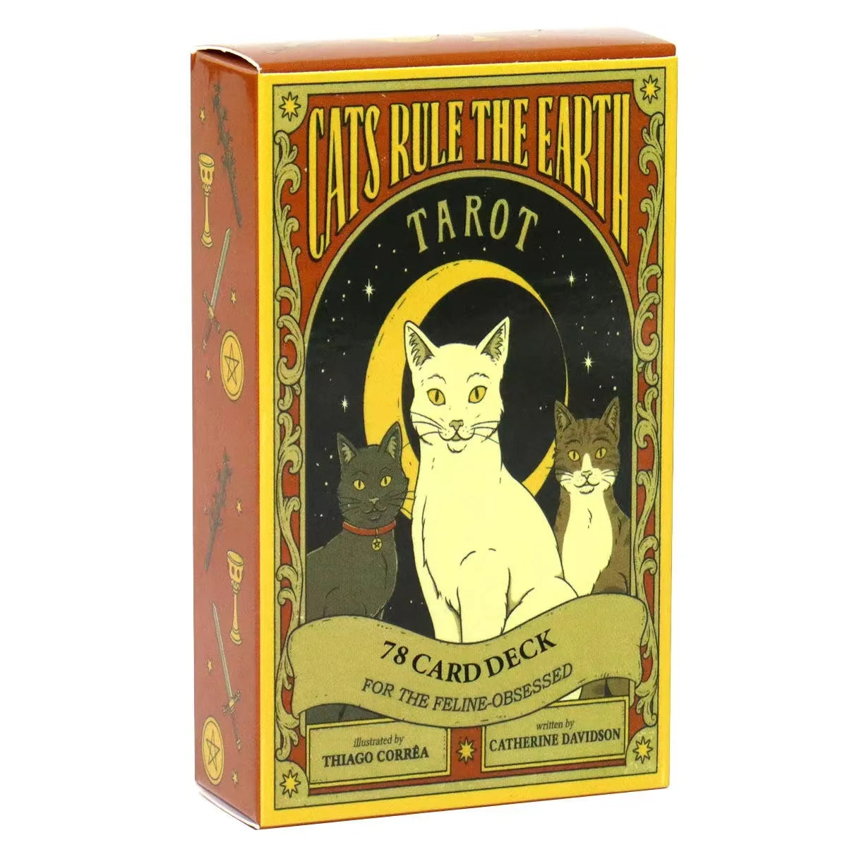 Cats Rule Earth Tarot Card Deck - 78 Oracle Cards, English Edition for Divination & Visionary Guidance