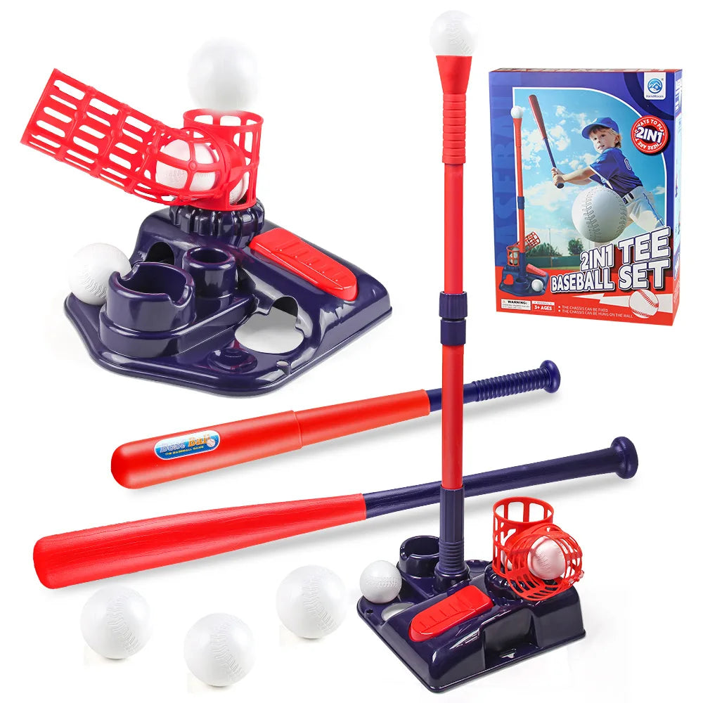 3-in-1 TEE Baseball Set – Outdoor Sports Training Machine, Parent-Child Interactive Toy for Kids