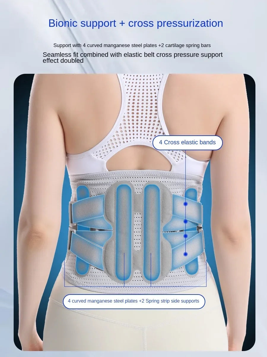 Adjustable Back Support Belt, Lumbar Support Breathable Lower Back Brace for Sciatica, Scoliosis, Herniated Disc Relief