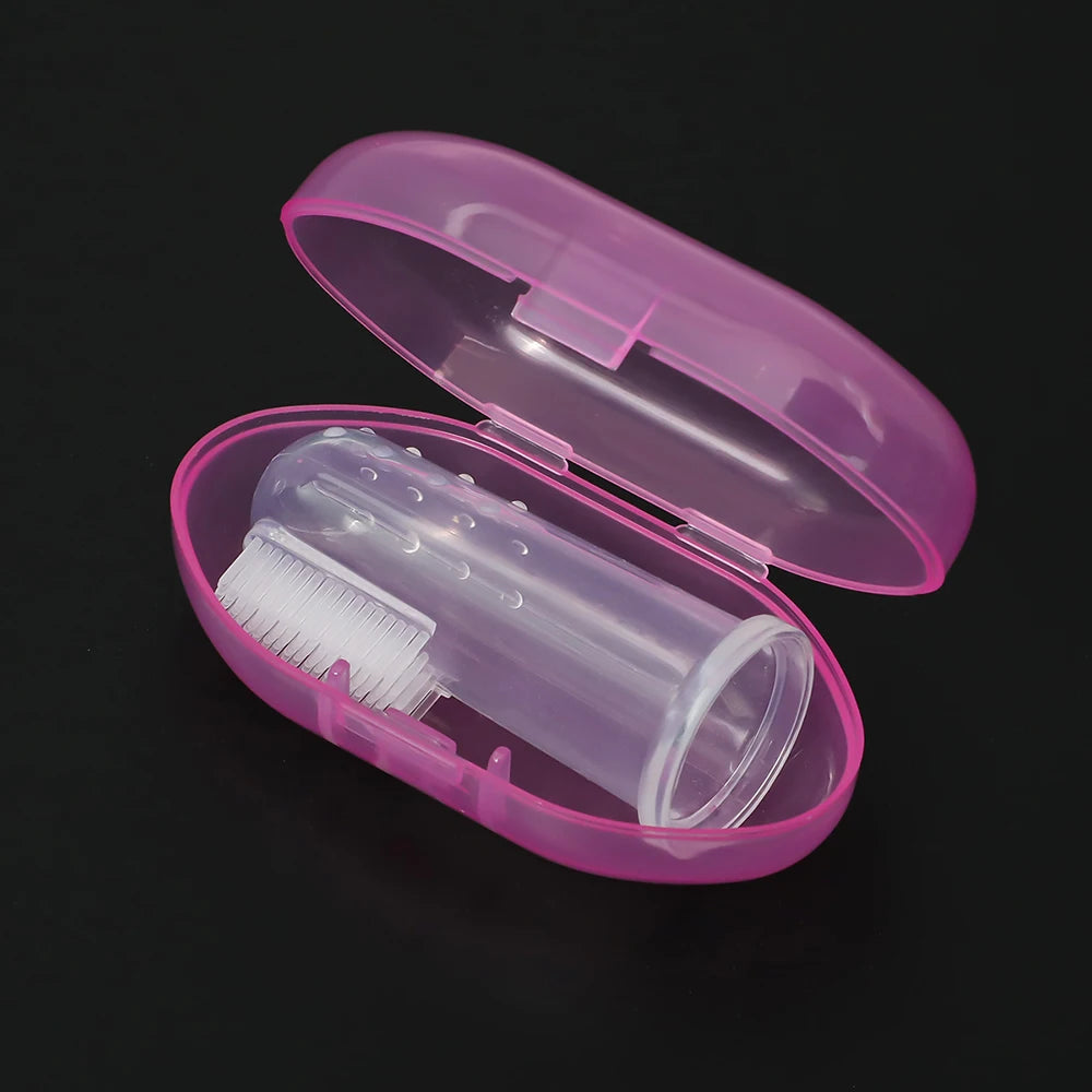 Baby Soft Finger Toothbrush - BPA-Free Food Grade Silicone Infant Oral Care Brush