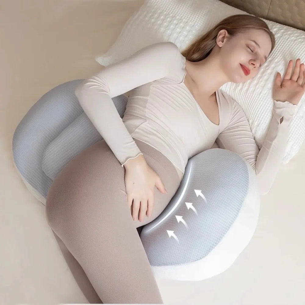 High-Quality Soft Maternity Pillow – Multi-Functional Adjustable Pregnancy Support Cushion, Breathable & Comfortable