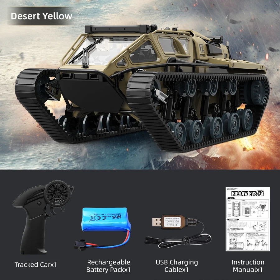 JJRC C8812 RC Tracked Tank with LED Lights and Drift Remote Control