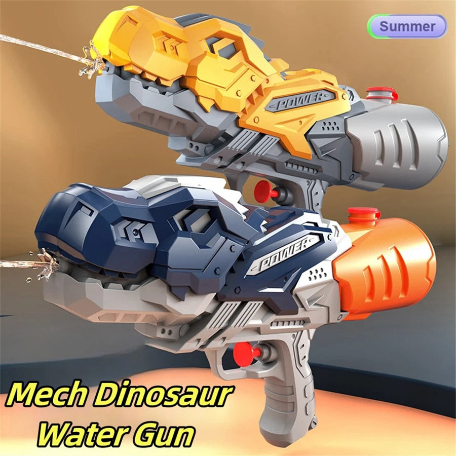 Dinosaurs, Ducks, Sharks Twin Sprinkler Water Gun Toys – Family Pool and Beach Fun