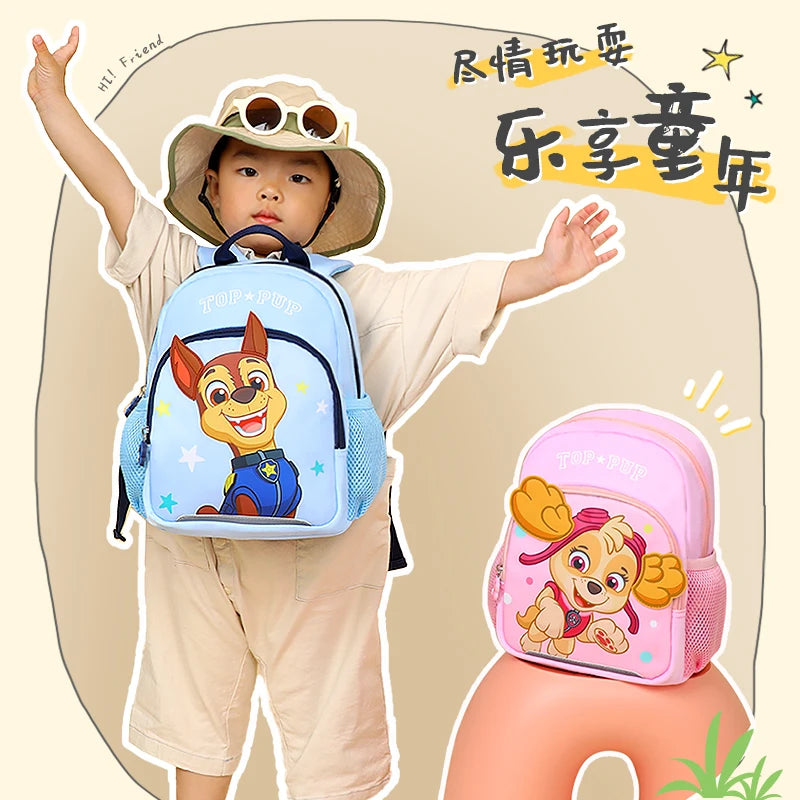Genuine Paw Patrol Chase & Skye Travel Bag - 26cm Kids Backpack, Fashion Preschool Satchel Knapsack, Children Gift for 1-5T - Kidzy Market