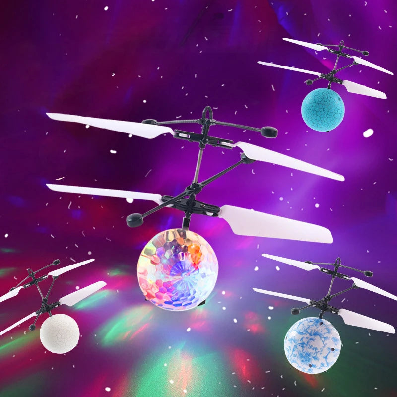 Mini RC Flying Ball Drone – Infrared Induction Helicopter Toy for Kids