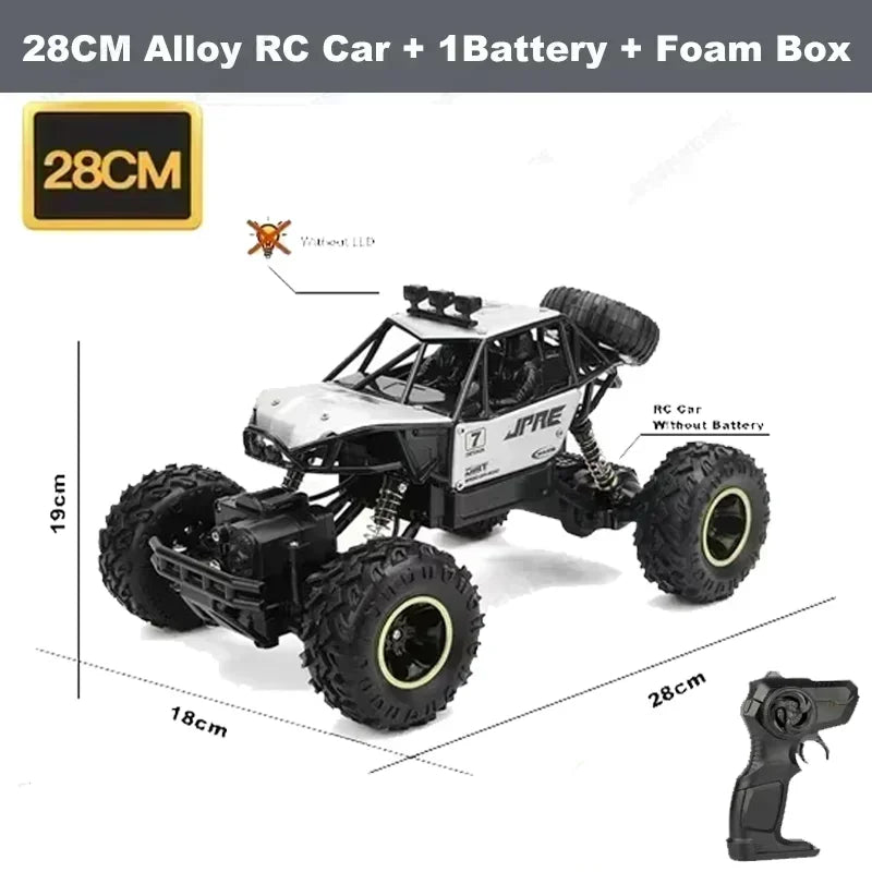 4WD Off-Road RC Car Remote Control Buggy Truck with LED Lights