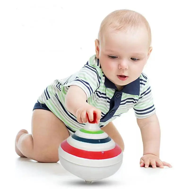 Classic Magic Spinning Tops Toy with LED Light and Music (Children's Toy, 3.5 in)